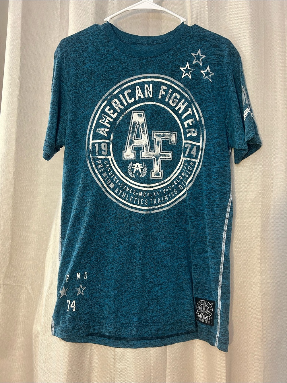 American Fighter Park Ridge Blue Heather Graphic T-Shirt Men's Size Medium